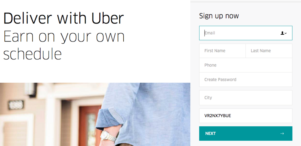 uber eats driver sign up bonus