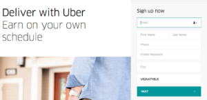 Uber Eats Delivery Sign up Bonus
